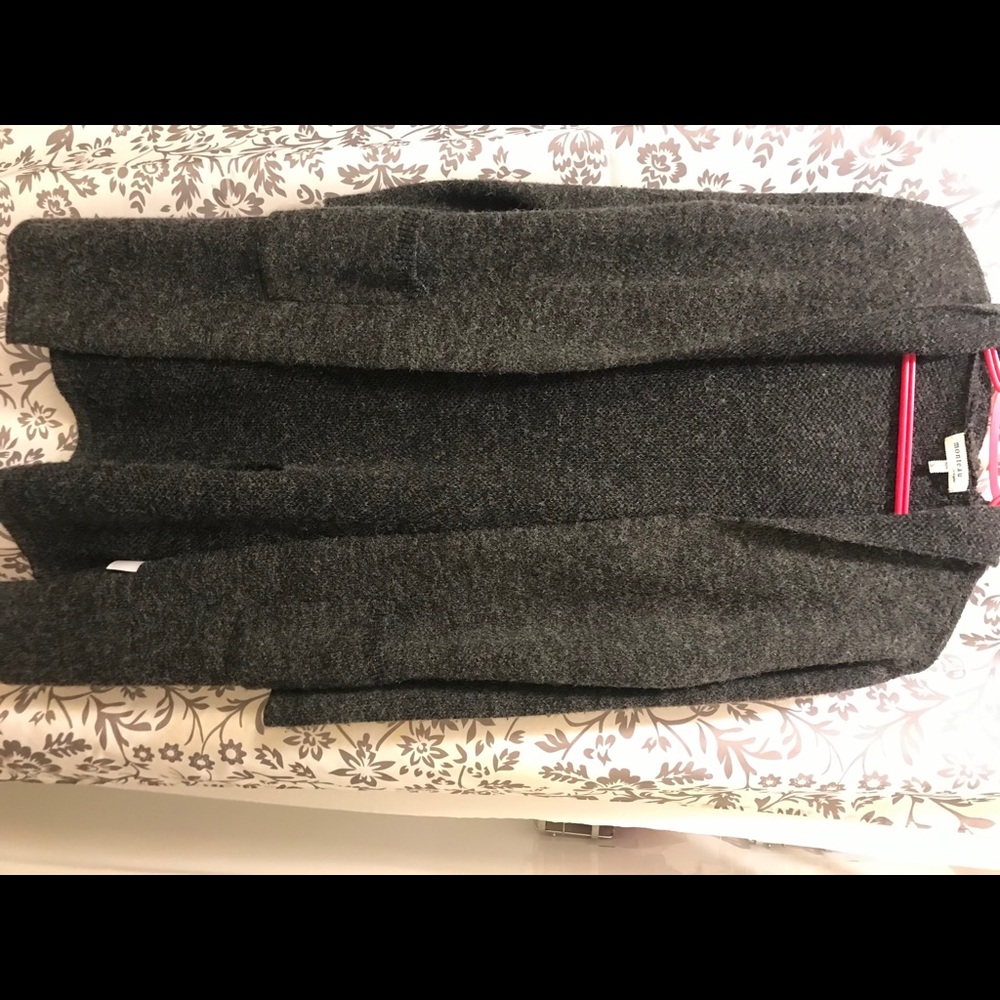 Wool sweater coat